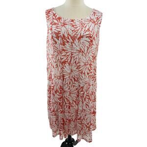 Perceptions New York Coral and White Lace Cottagecore Dress, SIze 2X